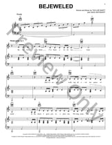 Bejeweled piano sheet music cover